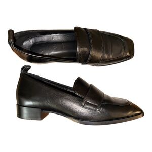Aedye Italy Ruth Black Loafers 39 8